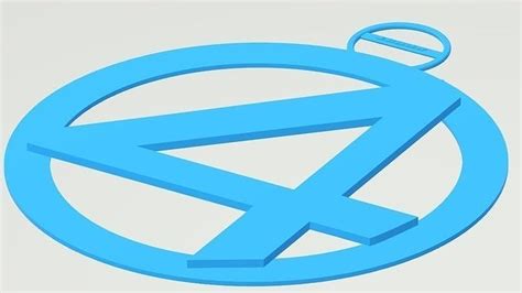 Fantastic Four Logo 3D model 3D printable | CGTrader