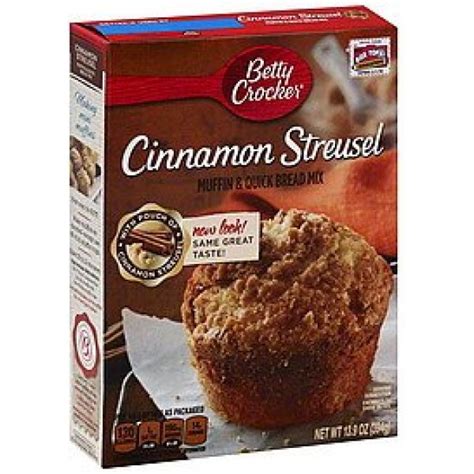 Betty Crocker Premium Muffin & Quick Bread Mix, Cinnamon ...