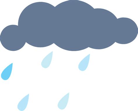 Rainy cloud clipart. Free download transparent .PNG | Creazilla