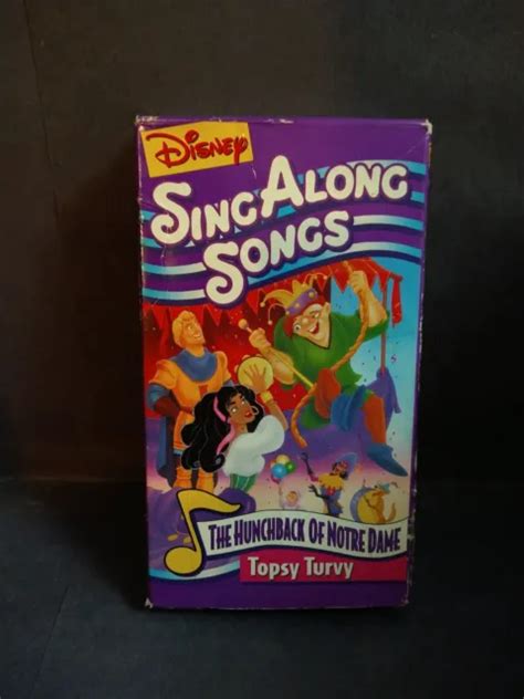 DISNEY SING ALONG Songs HUNCHBACK OF NOTRE DAME: TOPSY TURVY, VHS Color ...