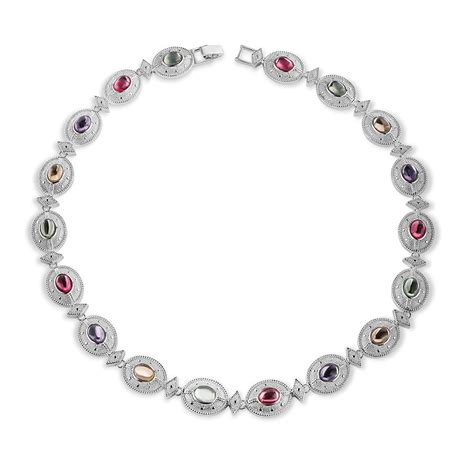 Newbridge Silverware Jewellery & Watches Multi Stone Necklet - Products ...