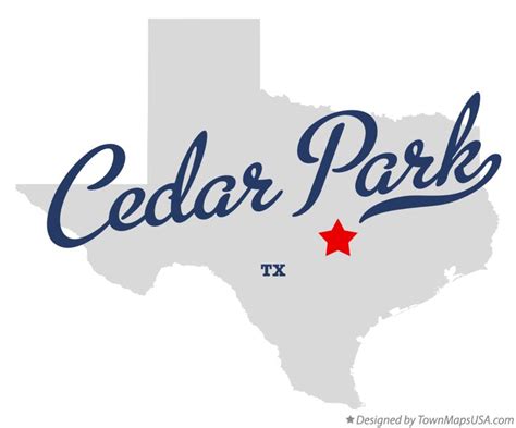 Map of Cedar Park, TX, Texas