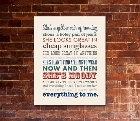 BRAD PAISLEY She's Everything PRINTABLE Lyrics