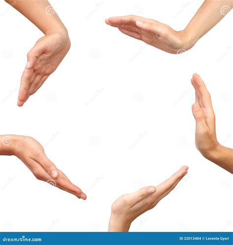 Hands Making a Circle Isolated Stock Photo - Image of natural, ecology: 22013484