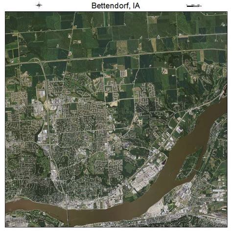 Aerial Photography Map of Bettendorf, IA Iowa