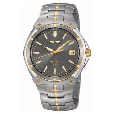 Seiko® Men's SGEB34 Titanium Watch - 126609, Watches at Sportsman's Guide