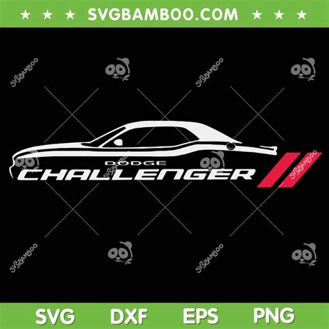 Dodge Challenger Muscle Car SVG PNG, Sport Car SVG, American Muscle Car DXF SVG PNG EPS | Dodge ...