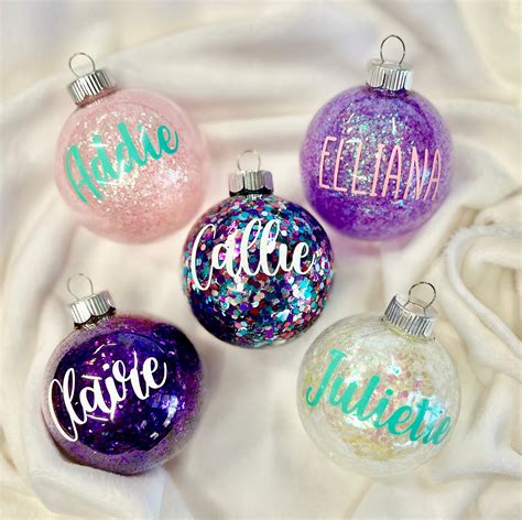 Personalized Christmas Ornaments Custom Name Ornaments - Etsy