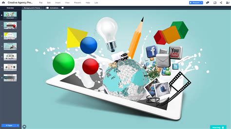 Multimedia Design Presentation Template | Prezibase