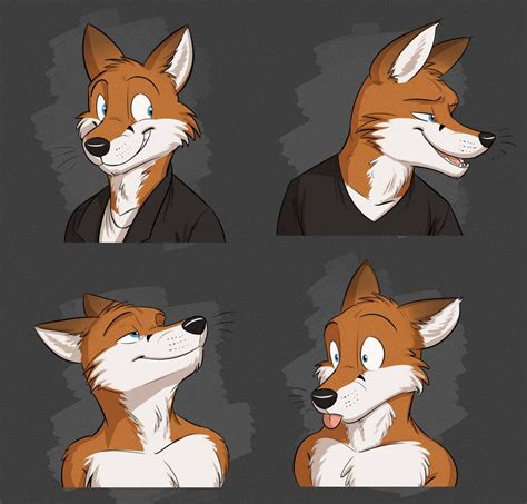 Furry Fox Drawing Reference - Debsartliff