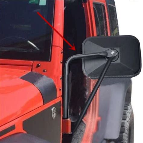 1Pair Car Exterior Door Side View Mirror for Jeep Wrangler 2007 2017 JK Sport X Sahara Unlimited ...