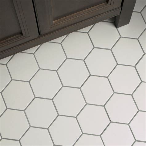 Stylish White Hexagon Tile Designs