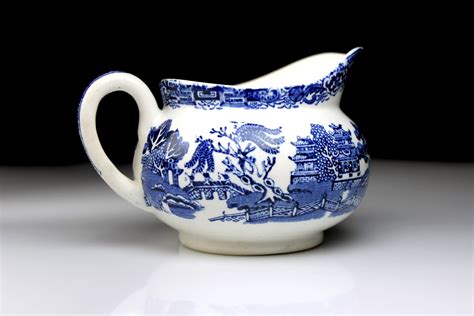 Blue Willow Creamer, Newport Pottery Co, Burslem England, Pitcher ...