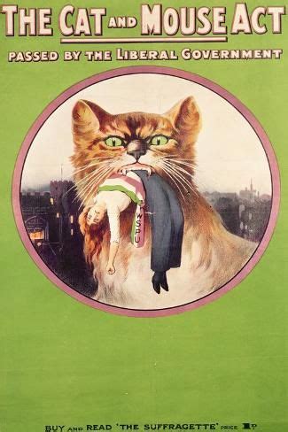 'The Cat and Mouse Act, 1913' Giclee Print | Art.com | Cat and mouse ...