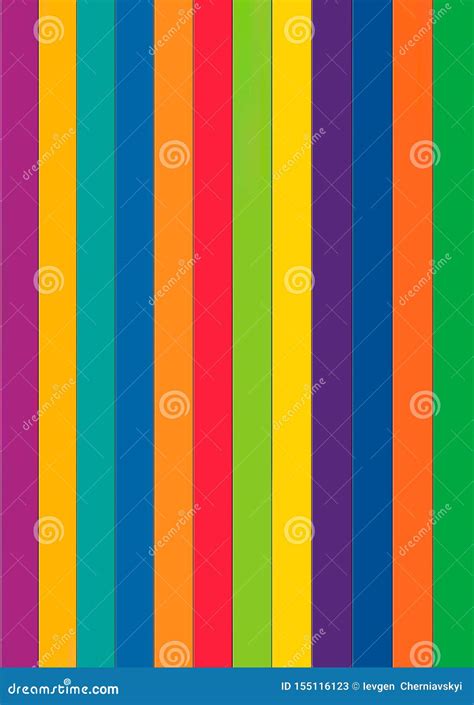 Seamless Texture of Bright Colorful Striped Wallpaper, Illustration ...