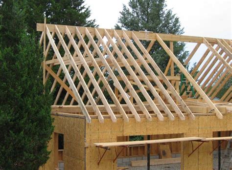 Rafters | Auugust 23. All rafters up and nailed to the ridge. Also, the skylight ... | CABIN ...