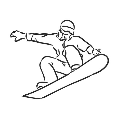 dibujo vectorial de snowboard 7311596 Vector en Vecteezy