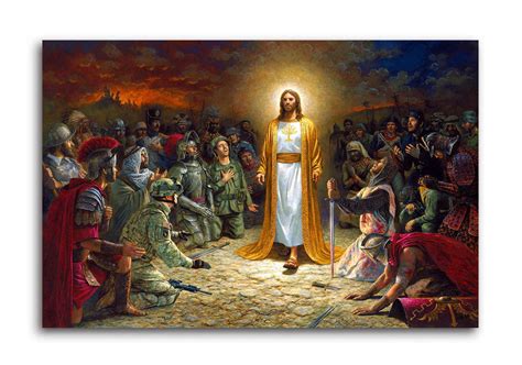 Buy Tamatina Canvas Paintings - The Immortal God - Lord Jesus - Jesus Christ Paintings - Modern ...