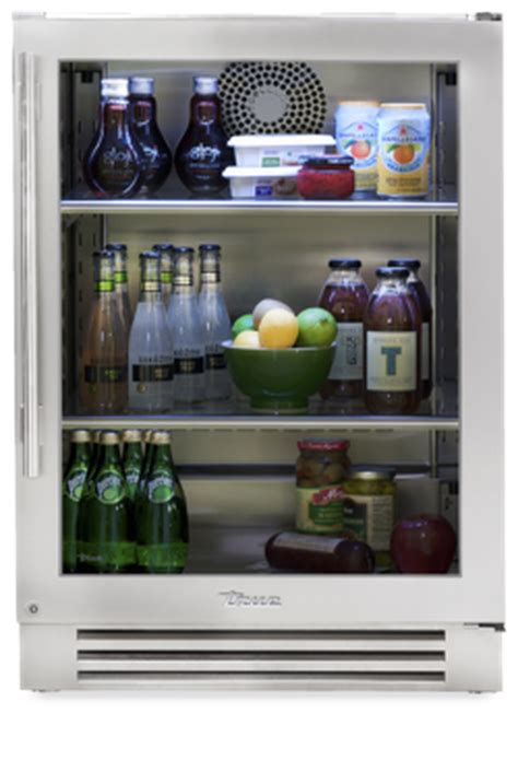 True Residential TUR24LSGB 24 Inch Under Counter Refrigerator Compact Refrigerator ...