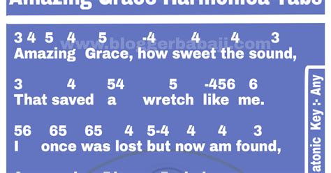 Harmonica Tabs Of Amazing Grace Song