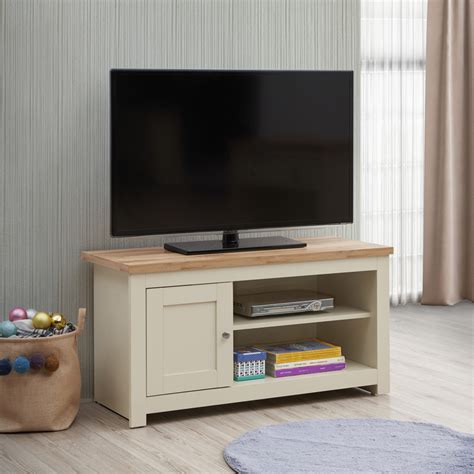 Leigh Cream TV Unit 1 DoorÃ‚Â 1 Shelf | Cream | Self Assembly | Oak World