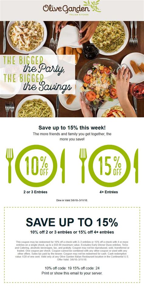 Olive Garden Coupons 🛒 Shopping Deals & Promo Codes December 2019 🆓