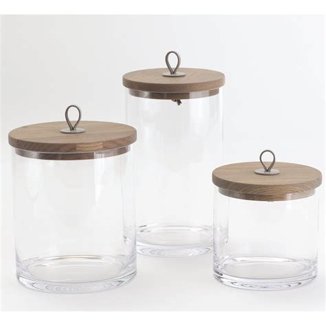 Laurel Foundry Modern Farmhouse Rustic Canister | Rustic canisters, Rustic kitchen canisters ...