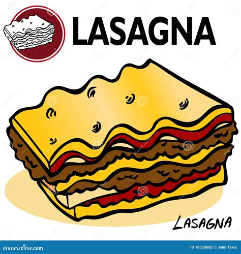 Lasagna Cartoon Drawing - Lasagna Illustration Stock Vector ...