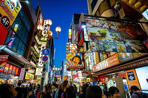 Free download | night, osaka, japan, scenery, town, city, travel, architecture, building, sky ...