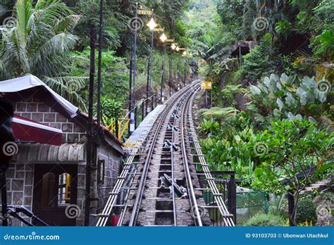 Penang Hill Railway Train, Malaysia Stock Image - Image of tourism ...