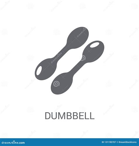 Dumbbell Icon. Trendy Dumbbell Logo Concept on White Background Stock ...