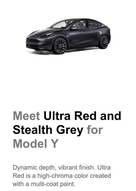 New Model Y colors available (USA) : r/ModelY