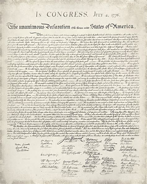 Free Printable Copy Of The Declaration Of Independence - Free Printable