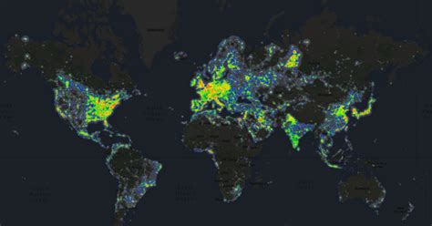 Light Pollution Around The World – Brilliant Maps