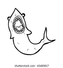 Shark Attack Drawing Stock Vector (Royalty Free) 65685817 | Shutterstock
