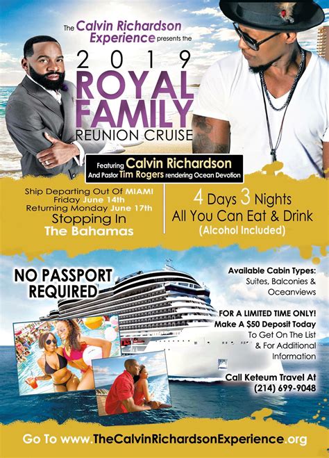 The Royal Family Reunion Cruise 2019 in the Caribbean’s is the place to ...