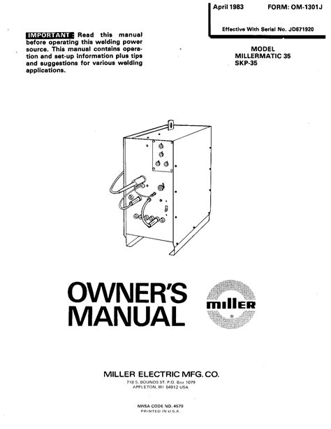 Millermatic 211 Manual Pdf