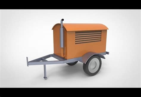 Old Portable Generator A 3D model | CGTrader