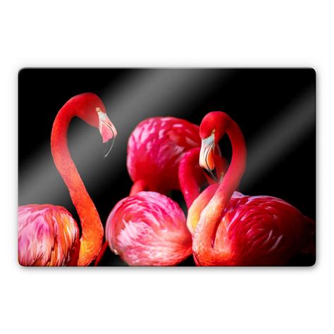 Pink Flamingo Glass art | wall-art.com