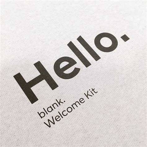 Welcome kit creative & design directing on Behance