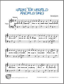 Hark! The Herald Angels Sing | Free Easy Piano Sheet Music