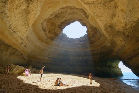 A beach inside a cave : r/pics