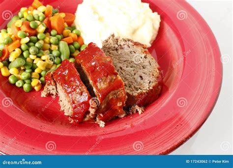 Meatloaf with sides stock photo. Image of beans, food - 17243062