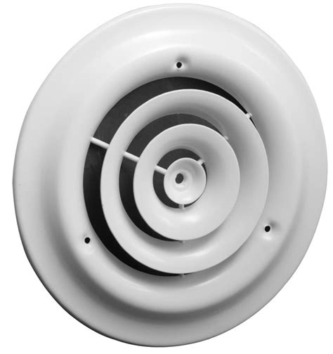 12" Round Ceiling Diffuser - Easy Air Flow - HVAC Vent Duct Cover [White] - [Outer Dimensions ...