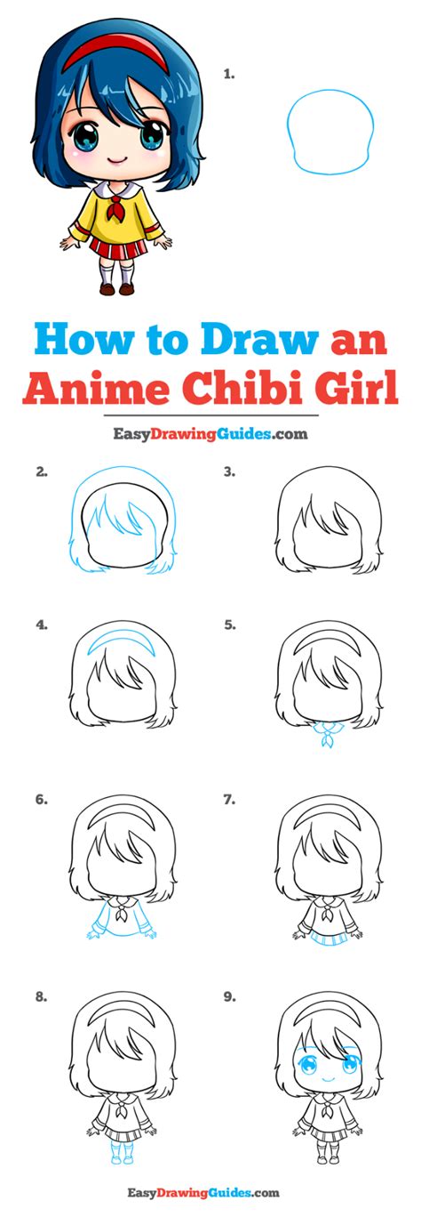 Chibi Anime Step By Step at Drawing Tutorials