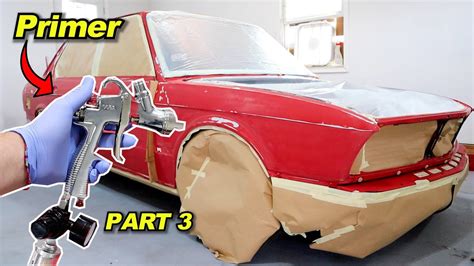 BMW E28/E30 Paint Job Restoration PT3 | DIY Garage Build - YouTube