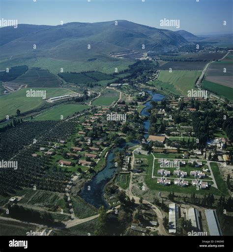 Aerial view of Kibbutz HaGoshrim in the Upper Galilee Stock Photo - Alamy