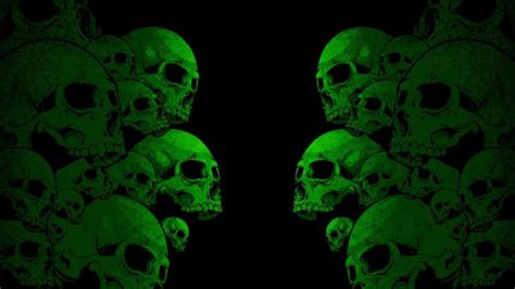 Images For Green Skull Wallpaper Hd