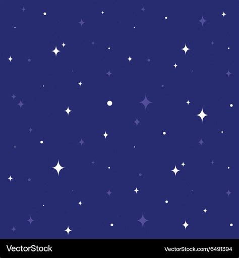 Night sky seamless cartoon pattern Royalty Free Vector Image