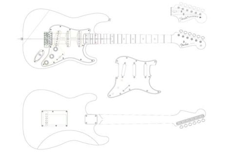 Fender Stratocaster Guitar Templates | Electric Herald